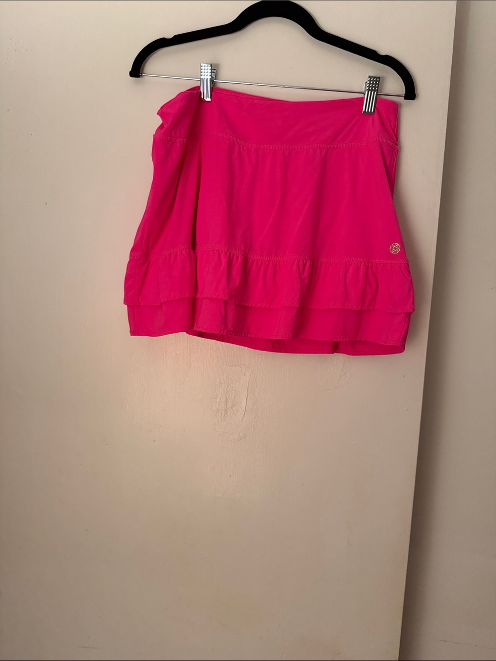 Lilly Pulitzer Hot Pink Tiered Skater Skirt